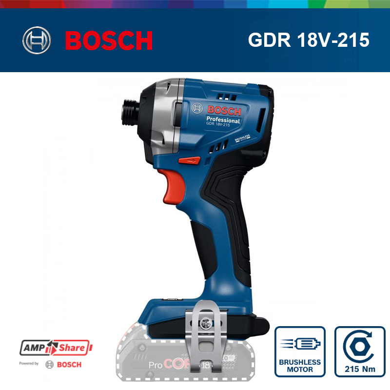 Heavy Equipment Battery - Bosch GDR 18V-215 Cordless Brushless Impact