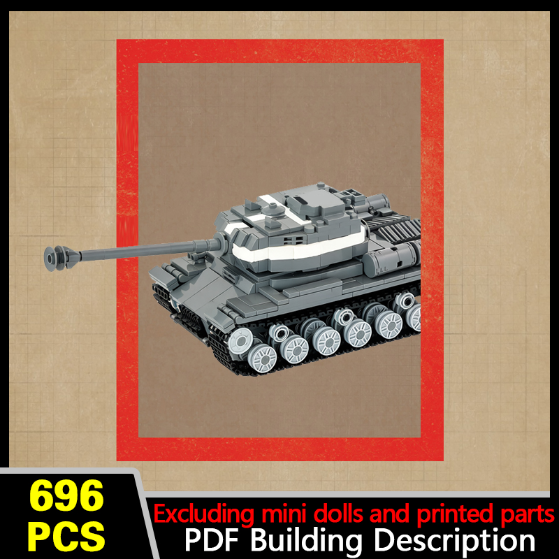 Heavy Equipment Battery - IS-2 Russian Heavy Tank Model MOC