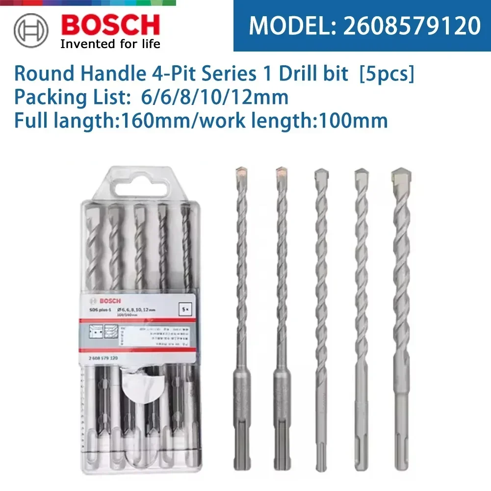 Bosch SDS‑plus‑1 5Pcs Masonry  - đánh giá và giá Concrete Breaker Demolition