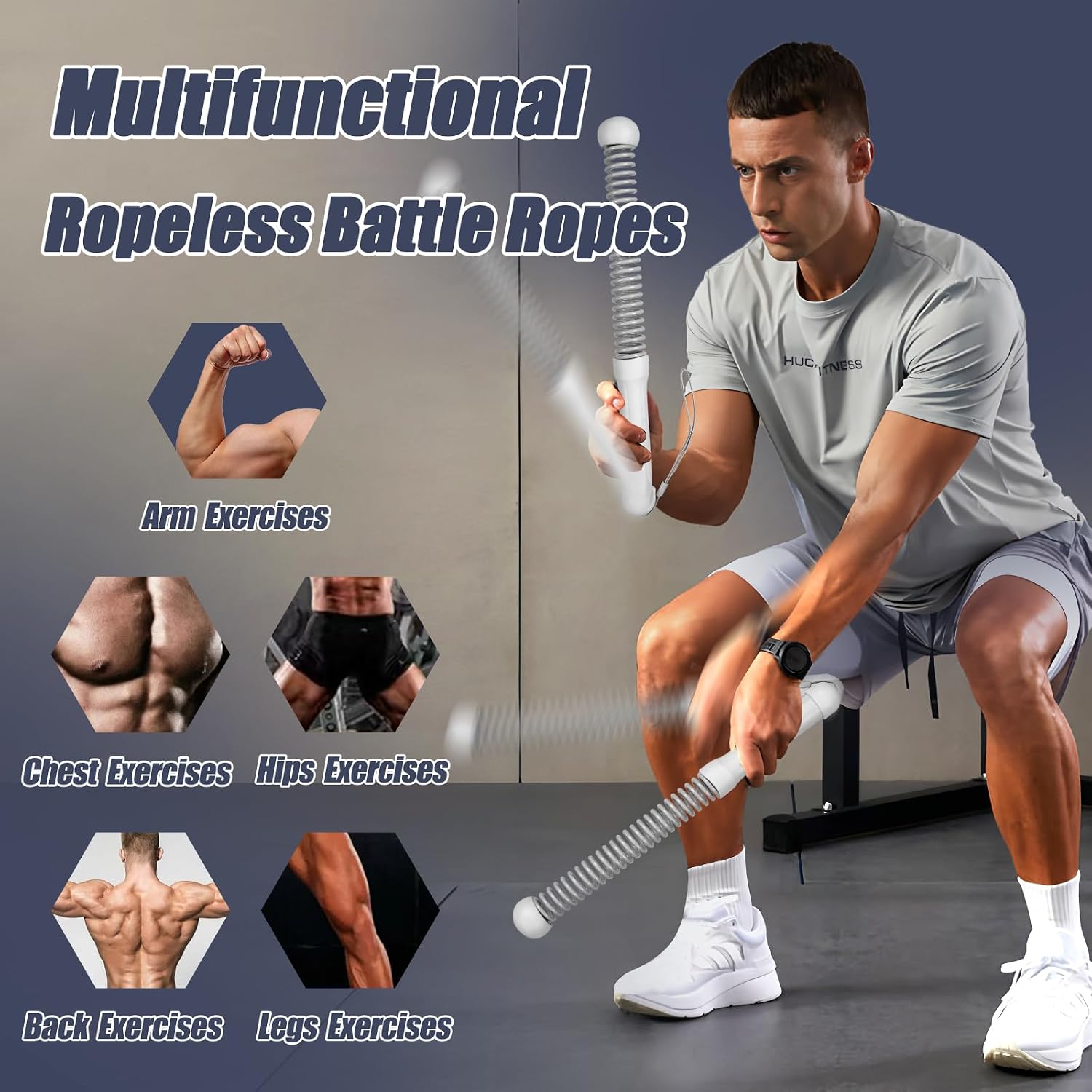 2nd Gen Ropeless Battle Ropes  - đánh giá và giá Heavy Equipment Training