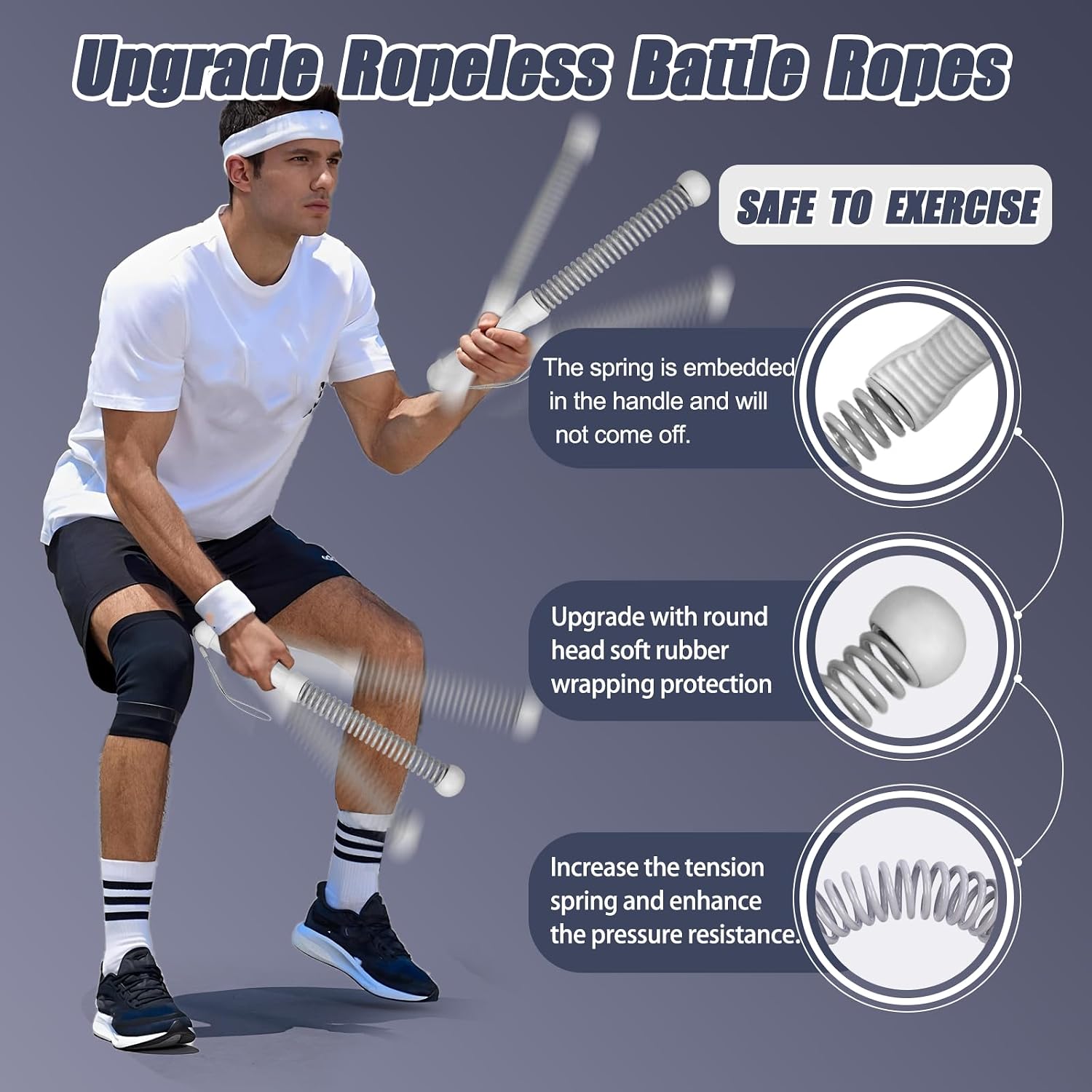 2nd Gen Ropeless Battle Ropes  - đánh giá và giá Heavy Equipment Training