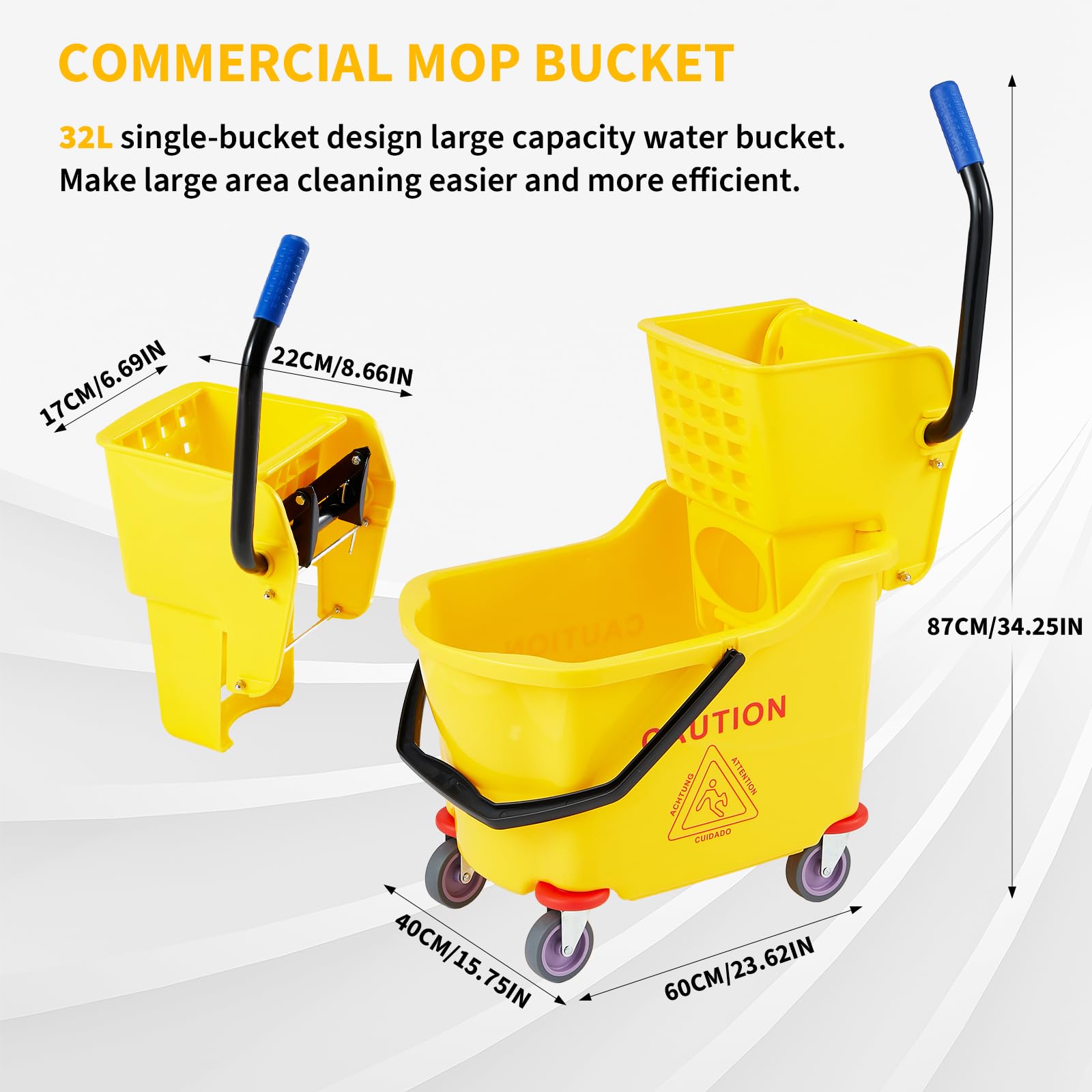 Commercial Mop Bucket with Sid - đánh giá và giá Heavy Equipment Bulldozer