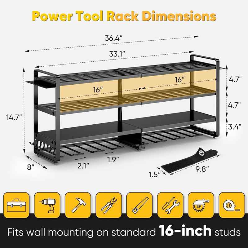 Large Power Tool Organizer Wal - đánh giá và giá Heavy Equipment Battery