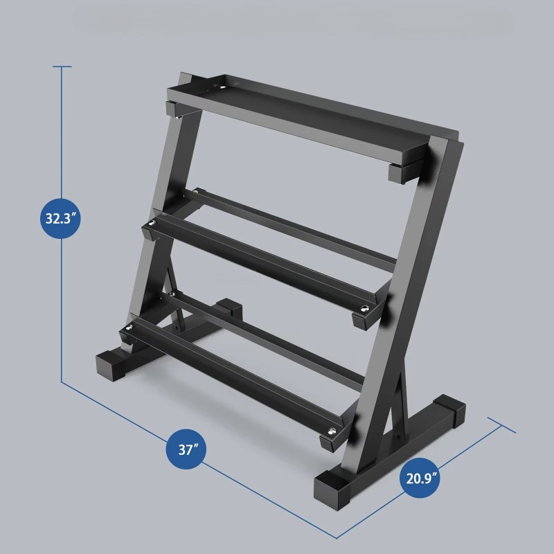 3-Tier Dumbbell Storage Rack 8 - đánh giá và giá Heavy Equipment Training