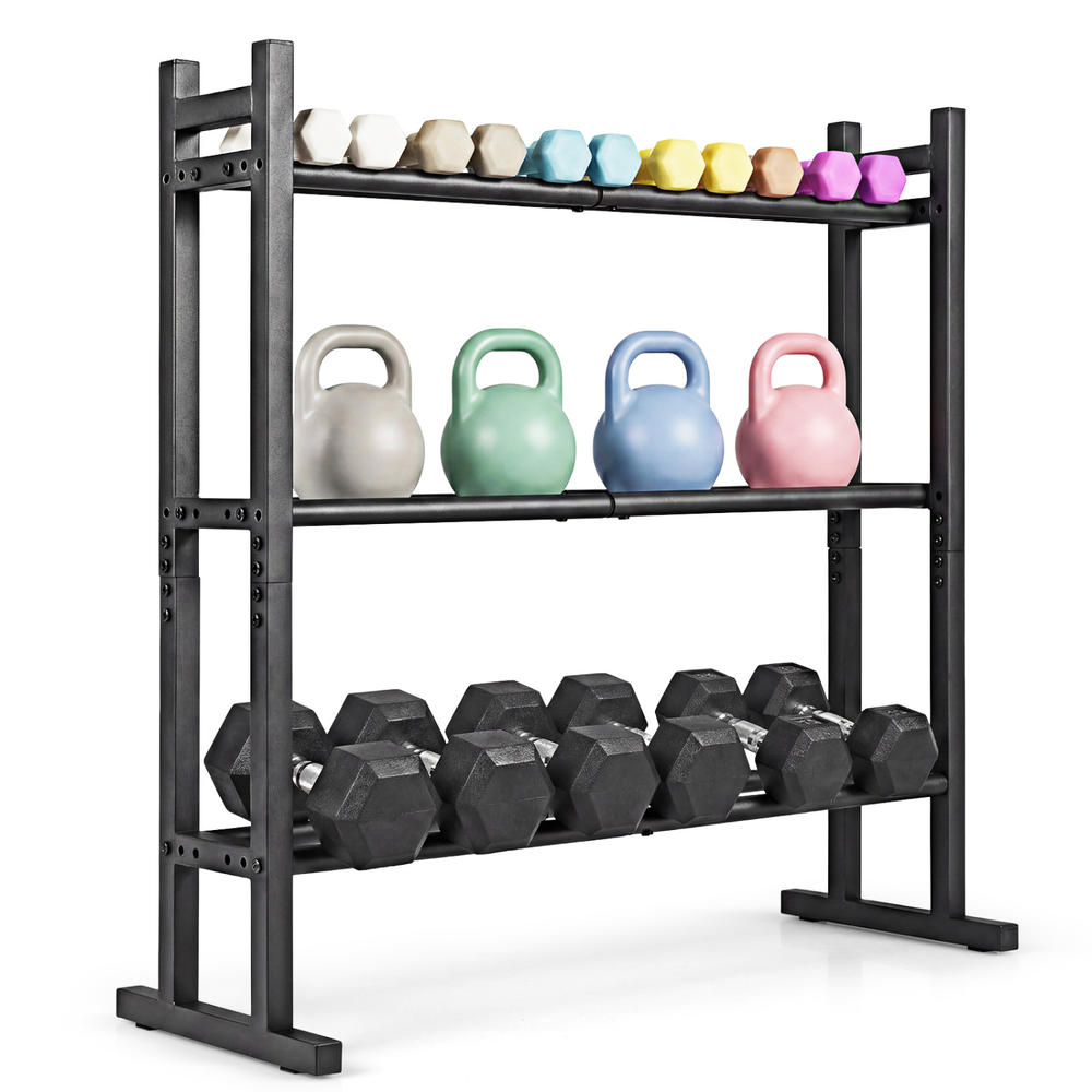 Heavy Duty 3-Tier Dumbbell Rac - đánh giá và giá Heavy Equipment Training