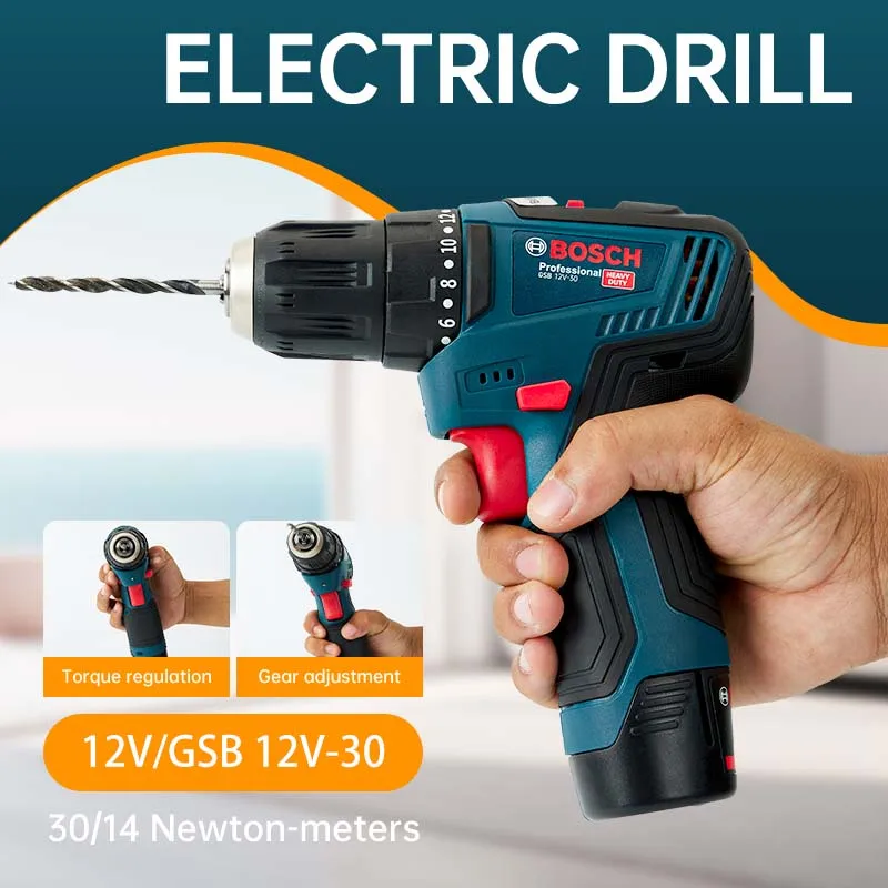 Bosch GSB-12-V30 Electric Dril - đánh giá và giá Heavy Equipment Battery